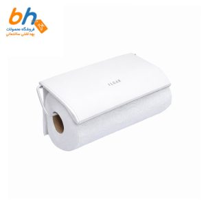 جا دستمال حوله ای دیواری سفید – استیل ایلگار