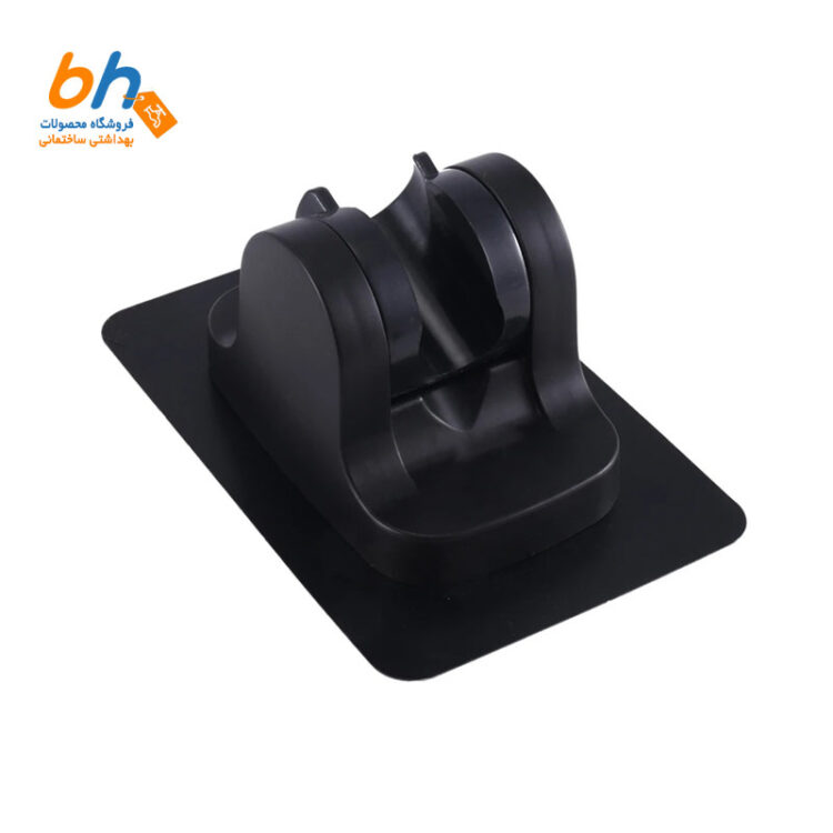 نگهدارنده چسبی مشکی – دوش حمام و شلنگ توالت