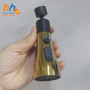 سرشیر ظرفشویی مشکی طلایی فشارشکن